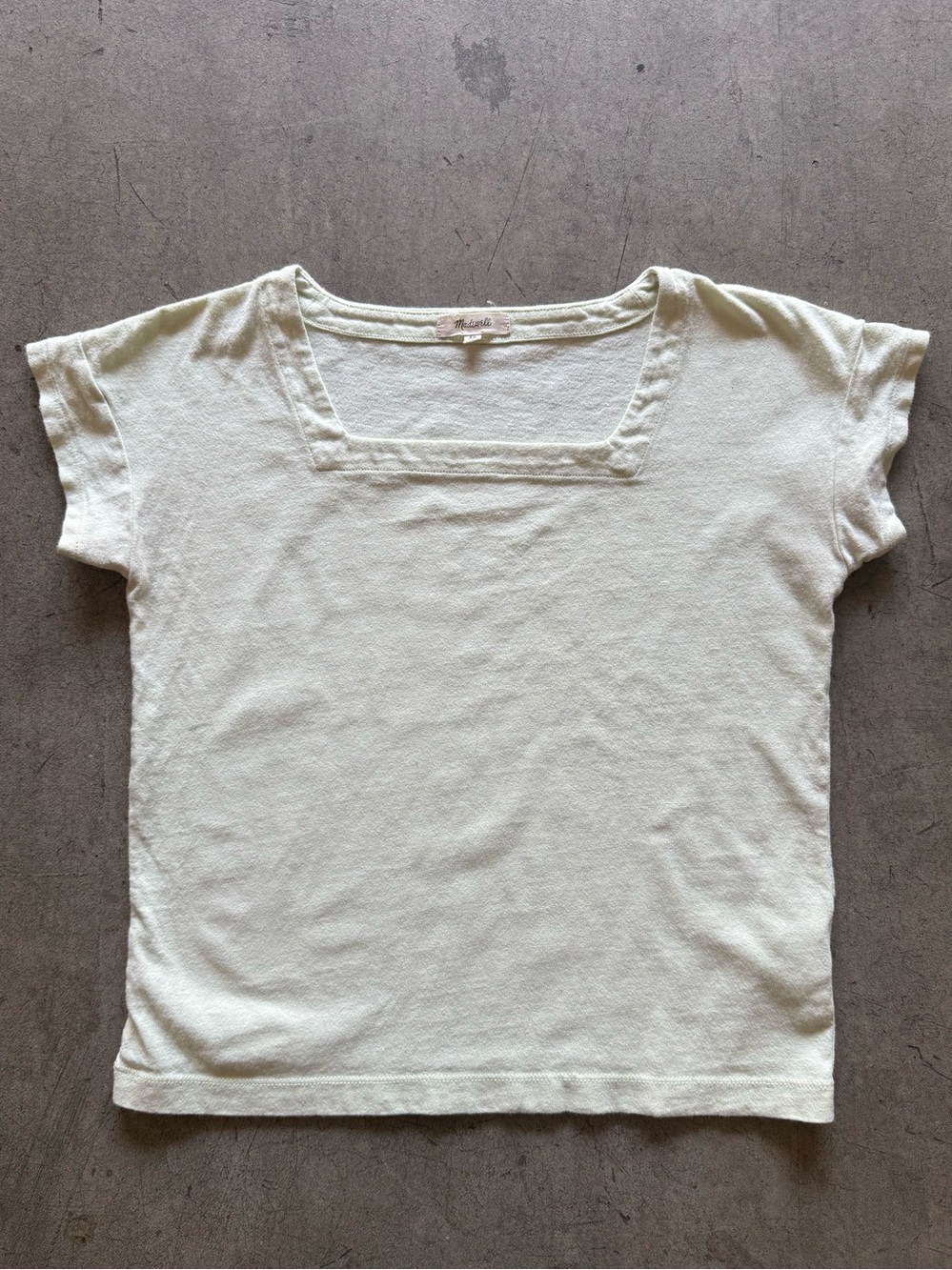 Madewell - Light Green Square Neck Women’s Tee